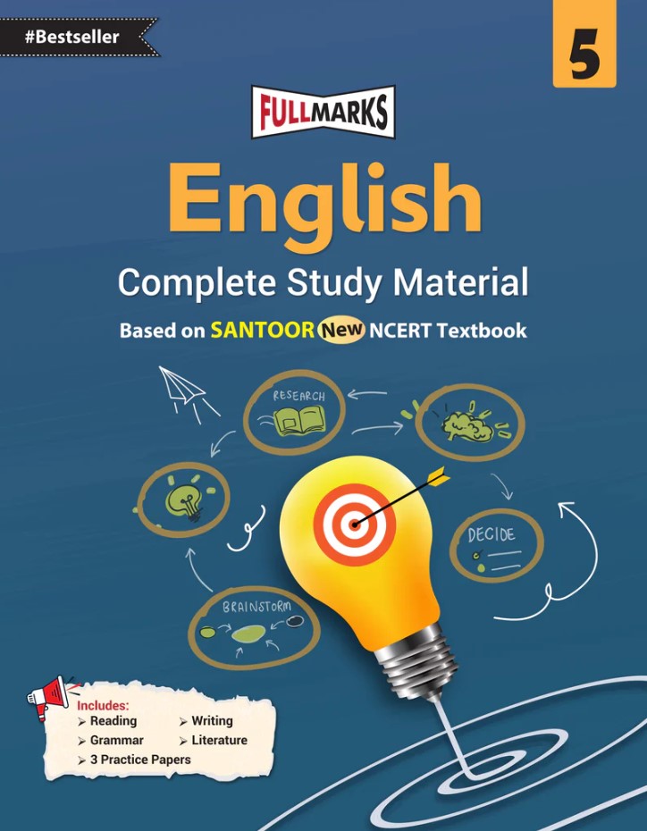 Full Marks English Complete Study Material Class 5 | Based on New NCERT Textbook Santoor and CBSE Syllabus